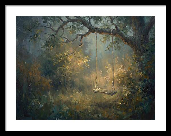Old Swing In Forest