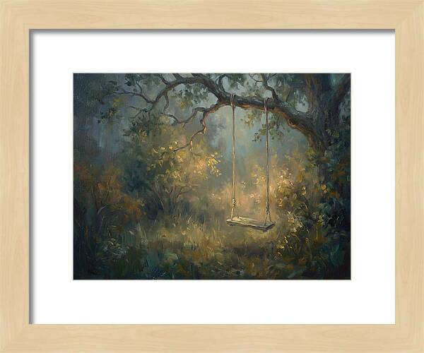 Old Swing In Forest