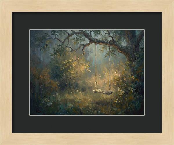 Old Swing In Forest