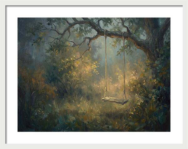 Old Swing In Forest