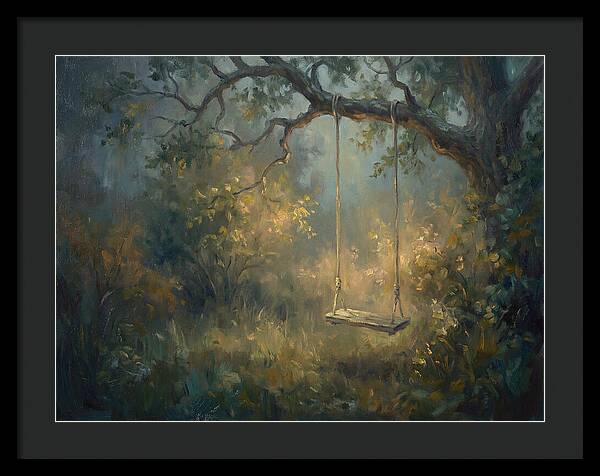 Old Swing In Forest
