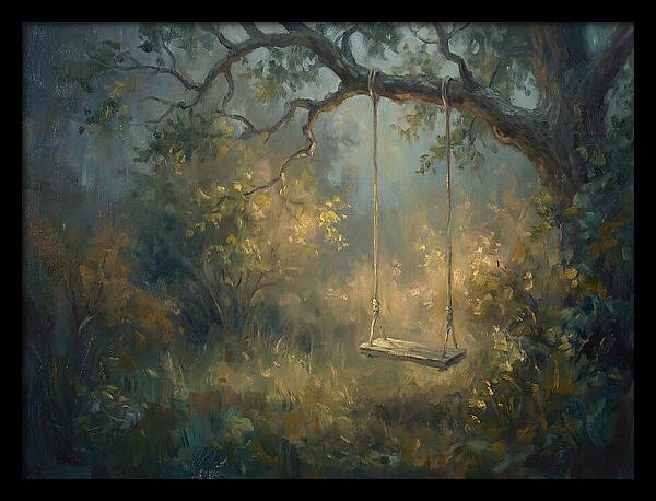 Old Swing In Forest