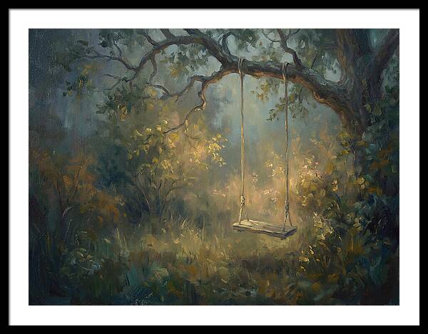 Old Swing In Forest
