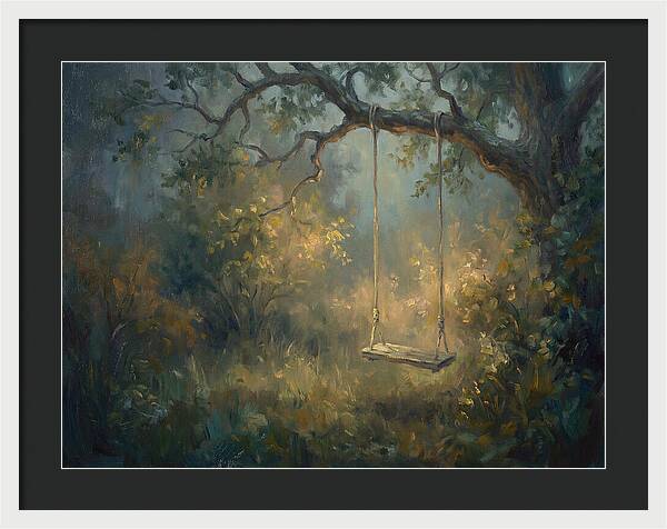 Old Swing In Forest
