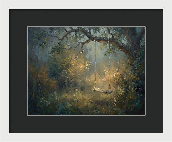 Old Swing In Forest