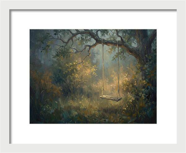 Old Swing In Forest