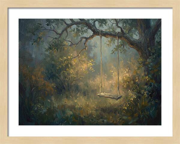 Old Swing In Forest