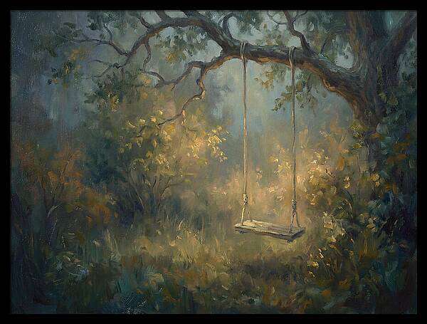 Old Swing In Forest