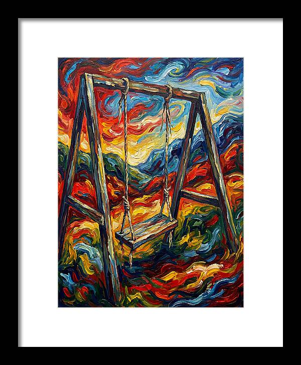 Old Swing In Vibrant Colors