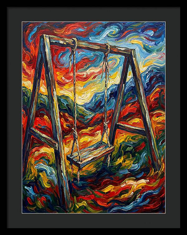 Old Swing In Vibrant Colors