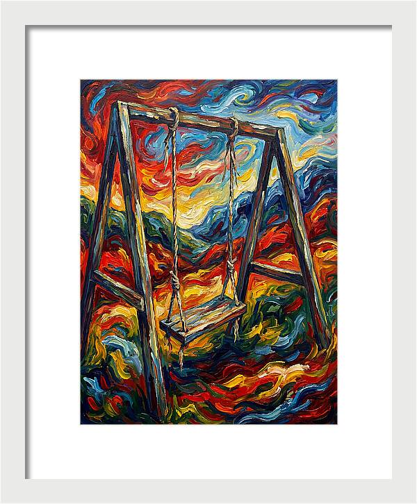 Old Swing In Vibrant Colors