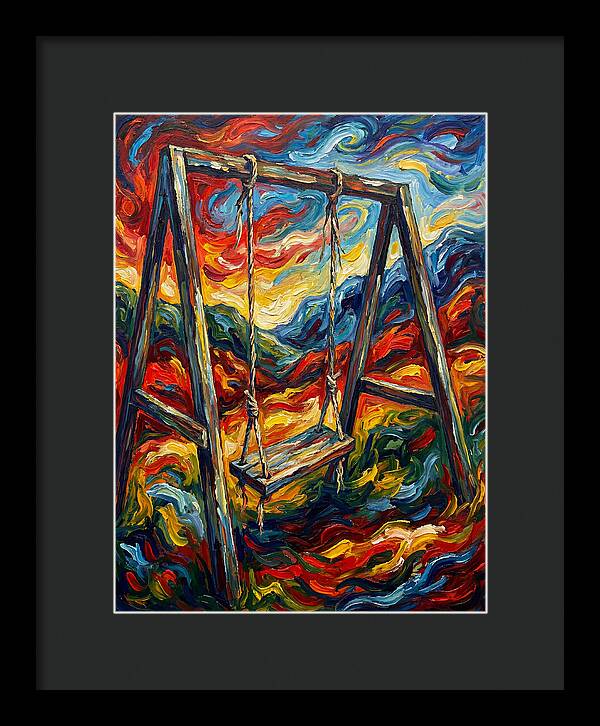 Old Swing In Vibrant Colors