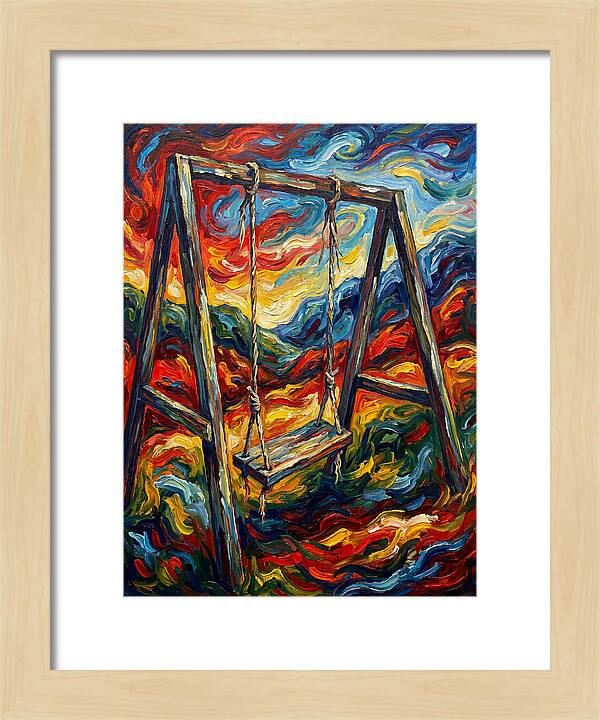 Old Swing In Vibrant Colors