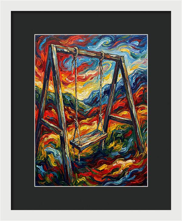 Old Swing In Vibrant Colors