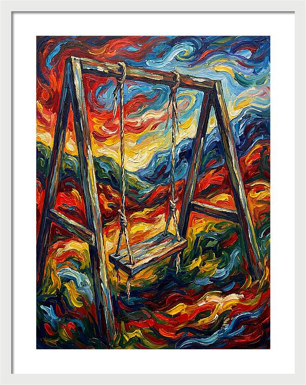 Old Swing In Vibrant Colors