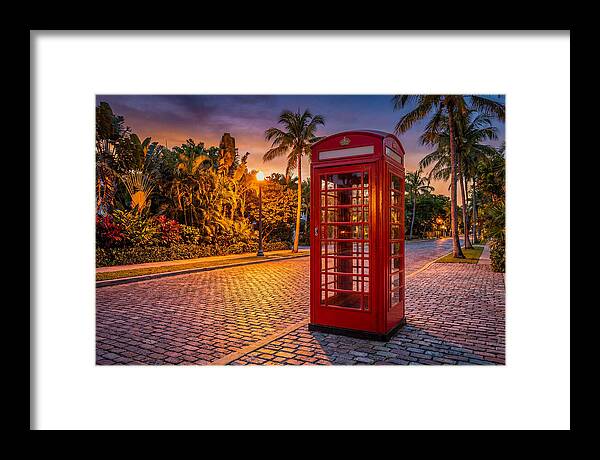 Old Telephone Booth At Dusk