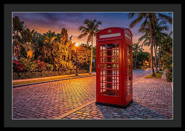 Old Telephone Booth At Dusk