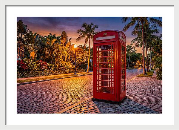 Old Telephone Booth At Dusk