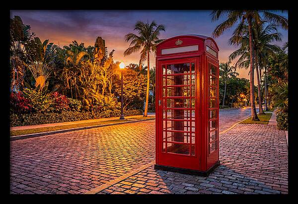 Old Telephone Booth At Dusk