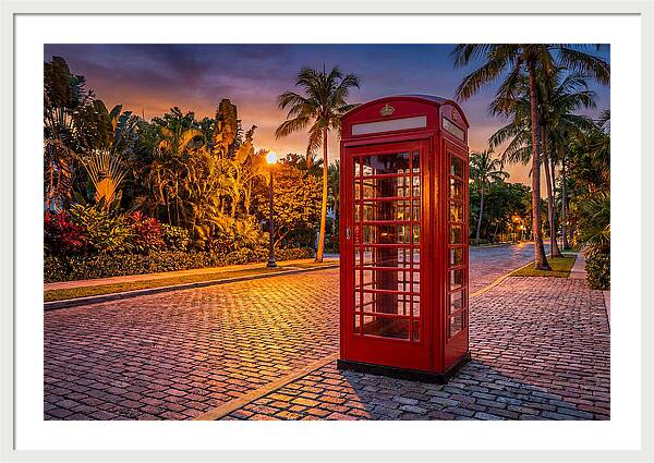 Old Telephone Booth At Dusk