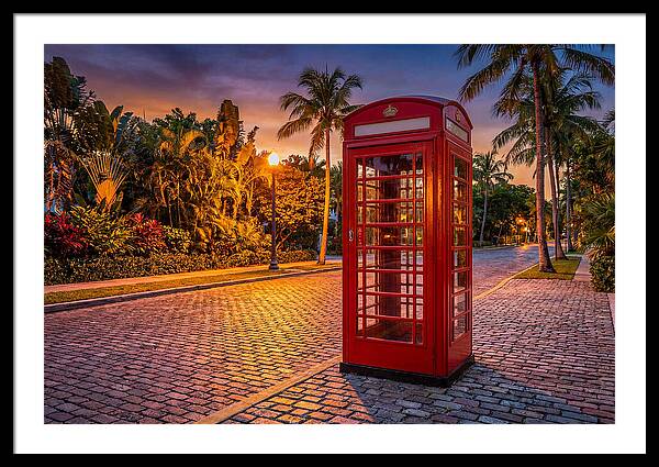 Old Telephone Booth At Dusk