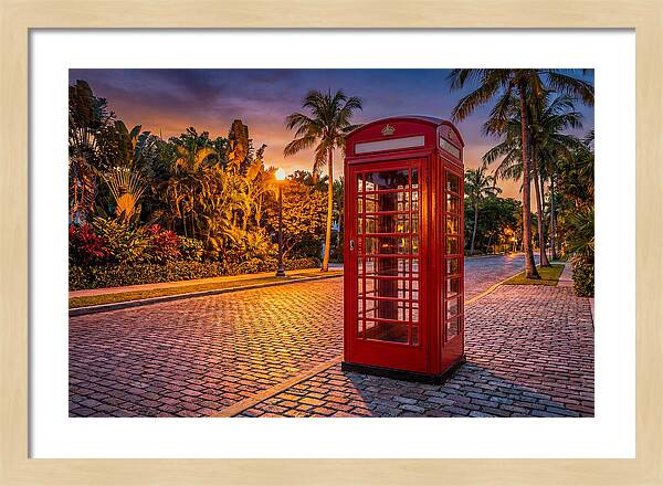 Old Telephone Booth At Dusk