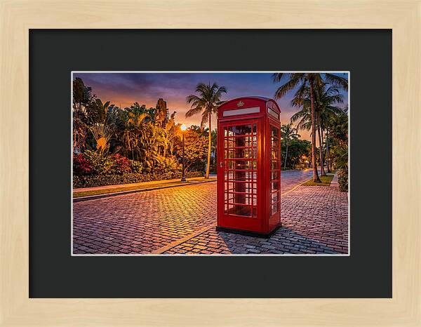 Old Telephone Booth At Dusk