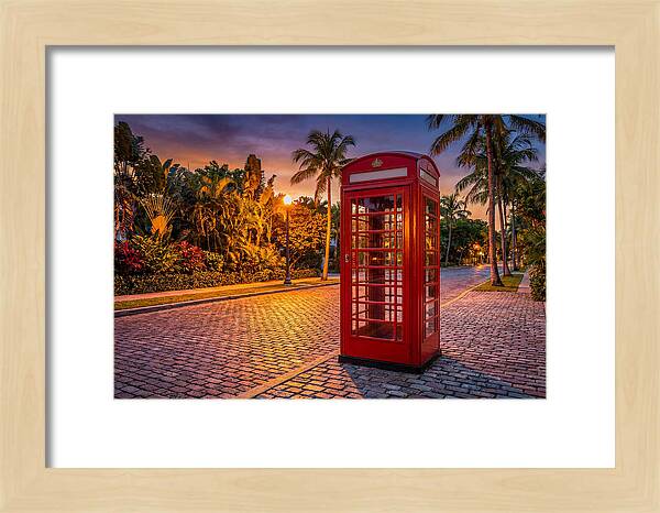 Old Telephone Booth At Dusk