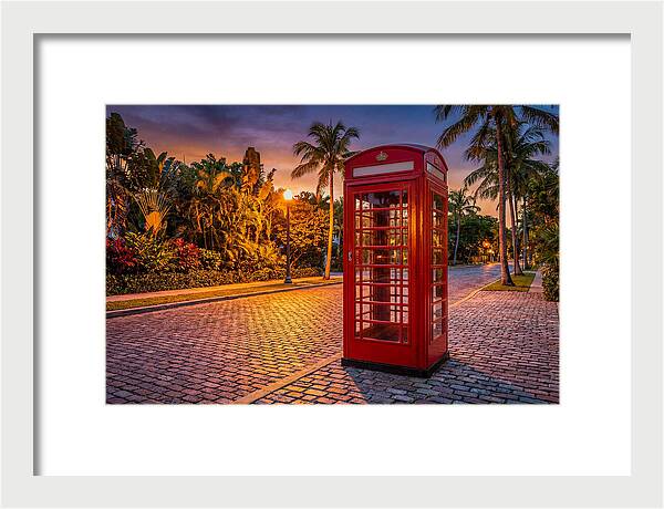 Old Telephone Booth At Dusk