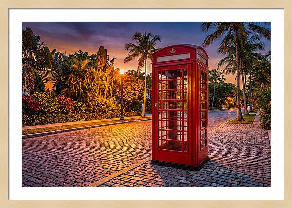 Old Telephone Booth At Dusk