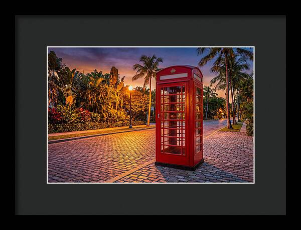 Old Telephone Booth At Dusk