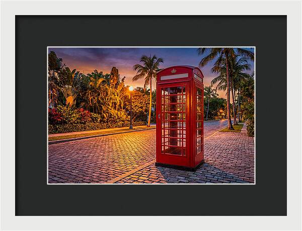Old Telephone Booth At Dusk