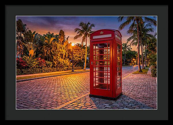 Old Telephone Booth At Dusk