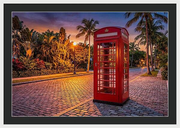 Old Telephone Booth At Dusk