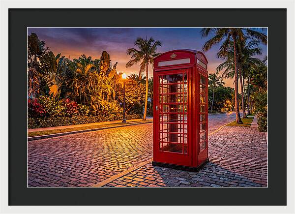 Old Telephone Booth At Dusk