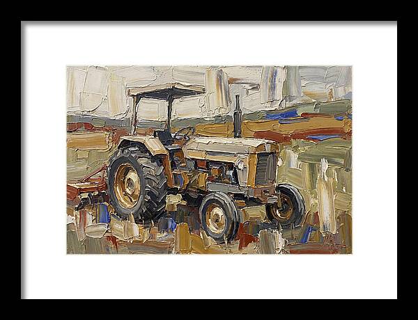Old Tractor In The Field