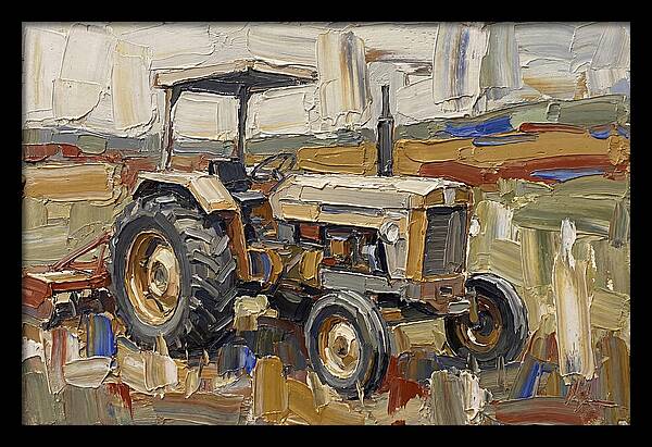 Old Tractor In The Field