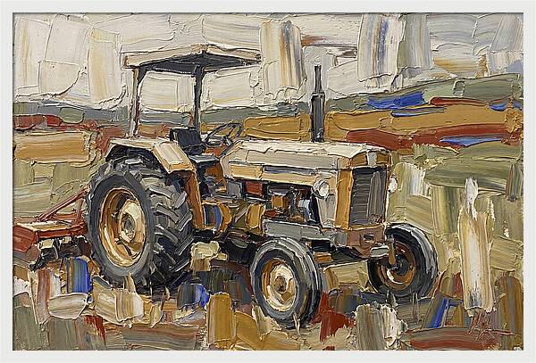 Old Tractor In The Field