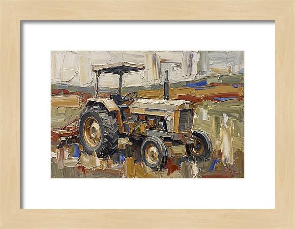 Old Tractor In The Field