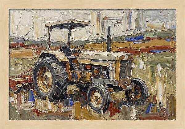 Old Tractor In The Field