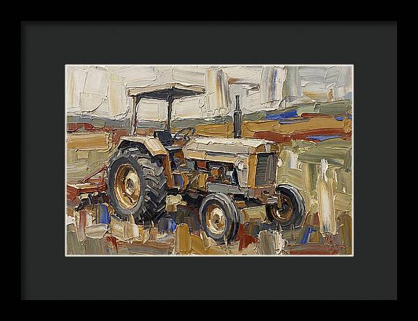 Old Tractor In The Field