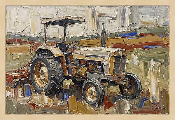 Old Tractor In The Field