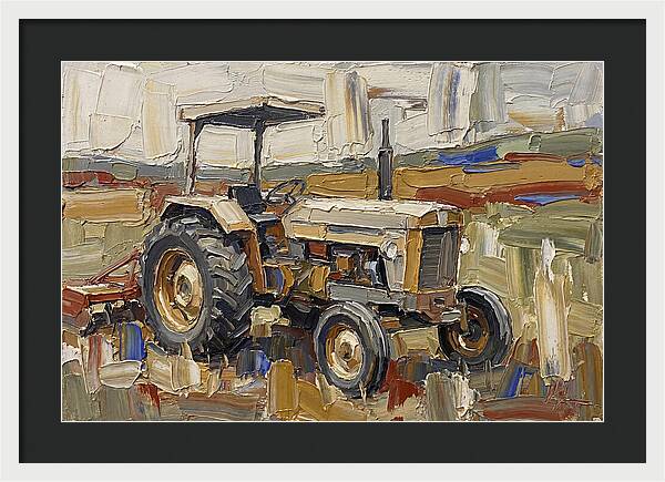 Old Tractor In The Field