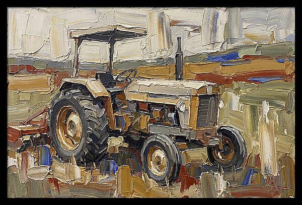 Old Tractor In The Field
