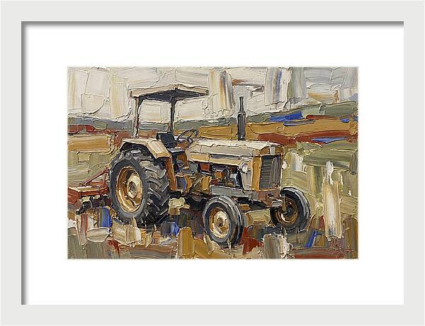 Old Tractor In The Field