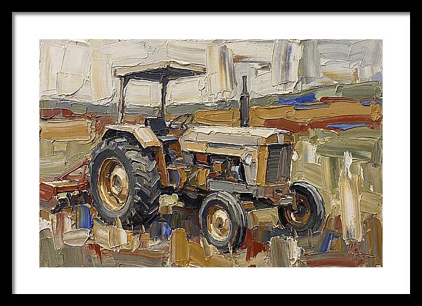 Old Tractor In The Field