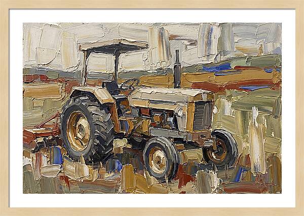 Old Tractor In The Field