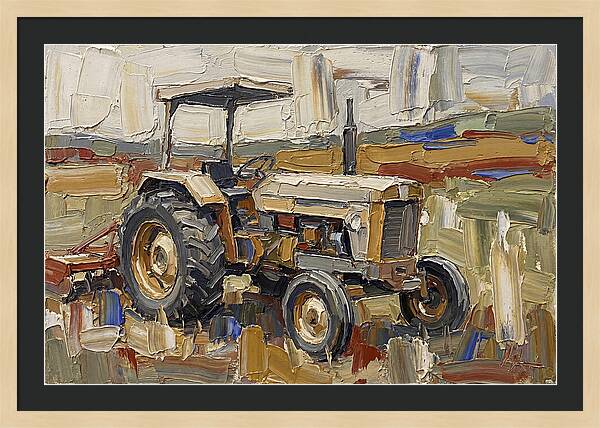Old Tractor In The Field