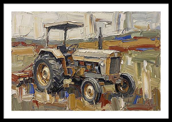 Old Tractor In The Field