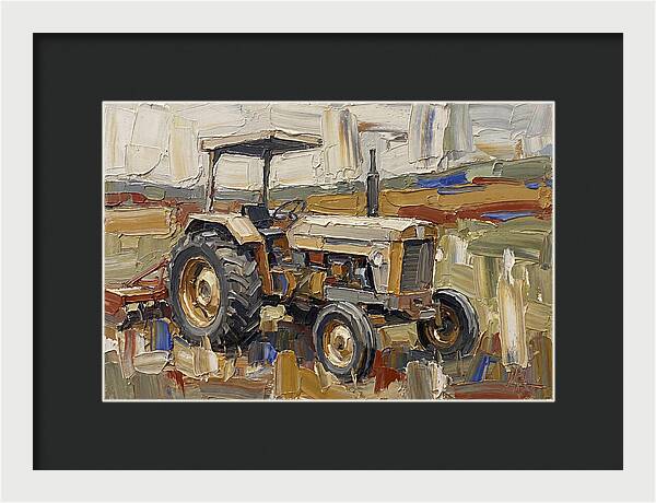 Old Tractor In The Field